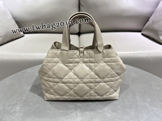 Dior专柜新款迪奥中号Toujours手袋牛皮超大藤格纹休闲女包 djfk1244